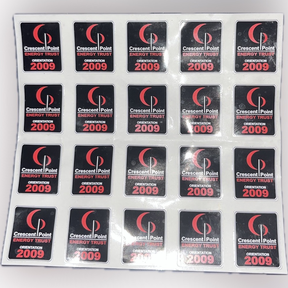 Crescent Point Energy Trust Orientation Stickers (2009 | Full Sheet of 20)